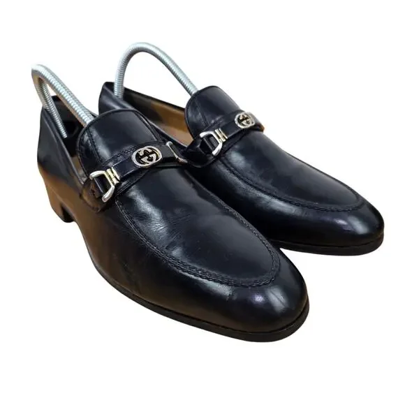 Gucci | Shoes | Gucci Interlocking G Black Gg Leather  display picture 1